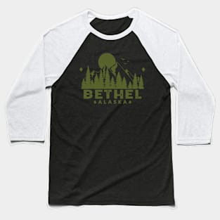 Bethel Alaska Mountain Souvenir Baseball T-Shirt